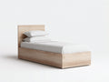 Letto singolo - legno - 206x99x91 cm - rovere chiaro - moderno