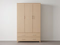 Armadio-derivato del legno-148x60x212 cm-rovere chiaro-moderno