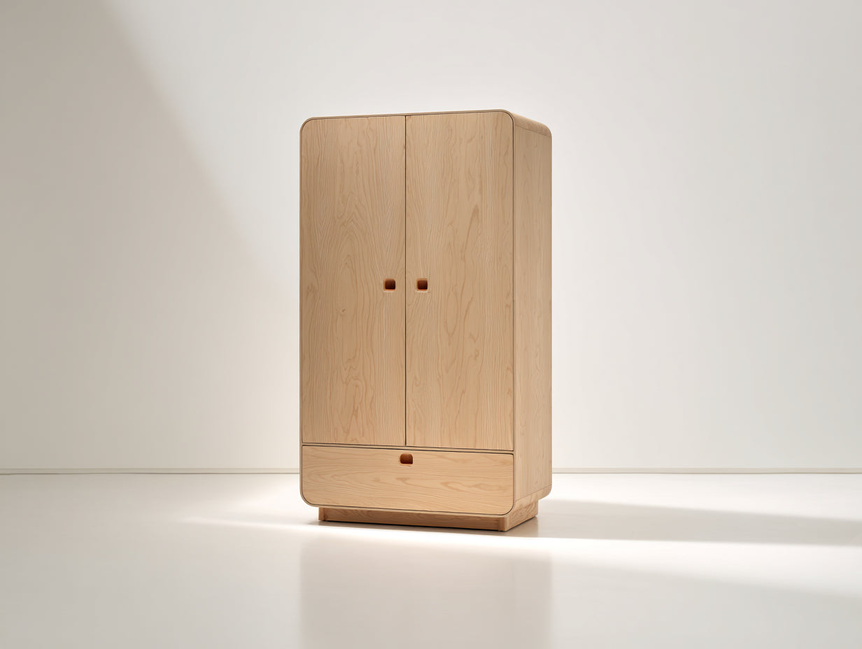 Armadio-legno-118x54x190 cm-legno naturale-scandinavo
